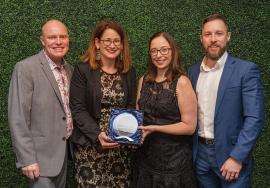 Award Winner: Queensland Rail & easyA Queensland Rail and easyA with their award